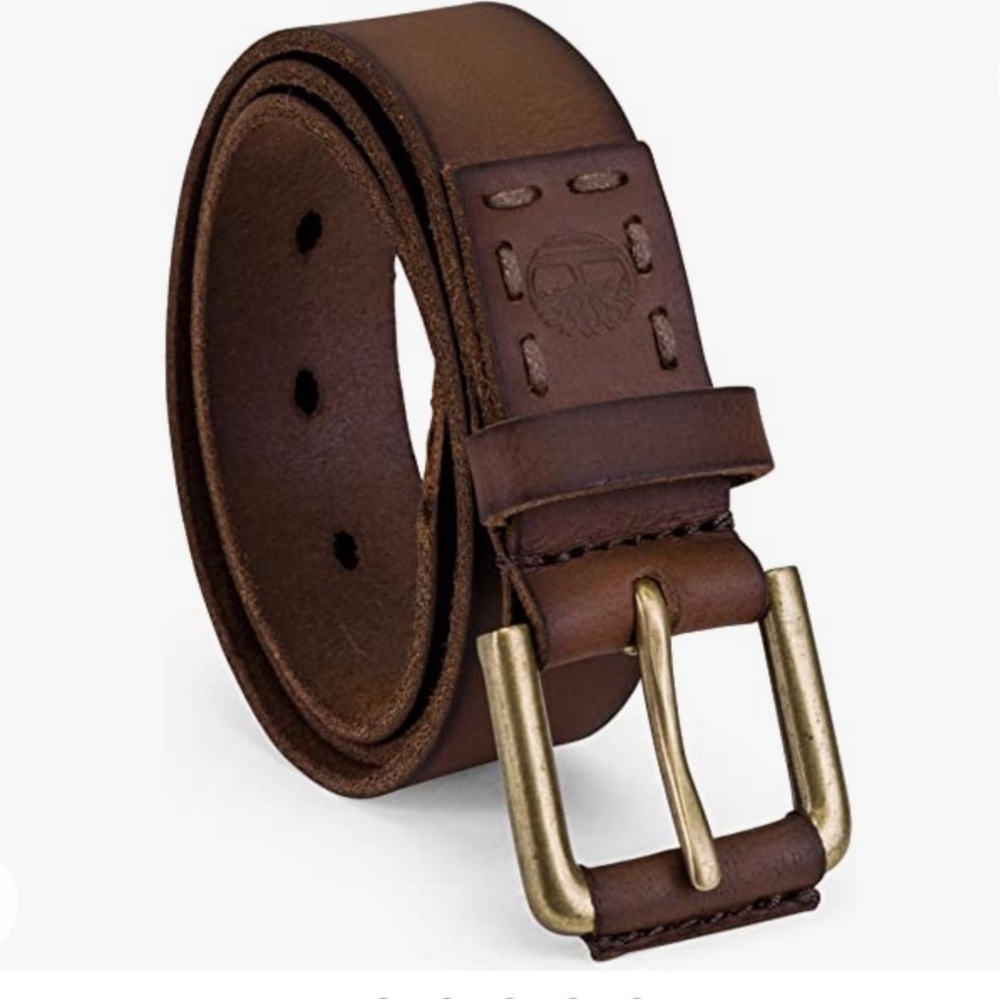 Timberland Men's Casual Brown Leather Belt
